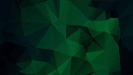 Obraz premium Light Green vector abstract mosaic background. Colorful illustration in Origami style with gradient. Template for a cell phone background