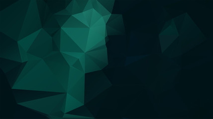 Fototapeta premium Light Green vector abstract mosaic background. Colorful illustration in Origami style with gradient. Template for a cell phone background