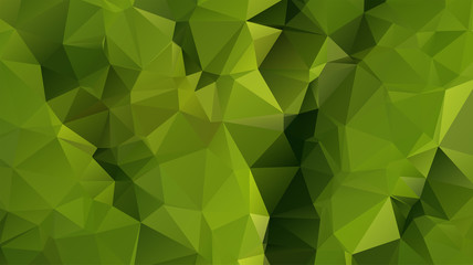 Light Green vector abstract mosaic background. Colorful illustration in Origami style with gradient. Template for a cell phone background