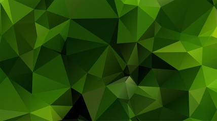 Light Green vector abstract mosaic background. Colorful illustration in Origami style with gradient. Template for a cell phone background