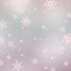 Christmas background with snowflakes