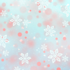 Christmas background with snowflakes