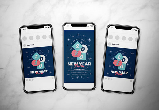 New Year Event Social Media Layout