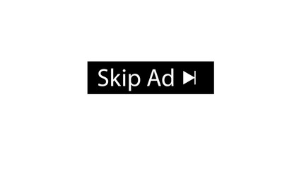 Skip Ad button  icon illustration sign