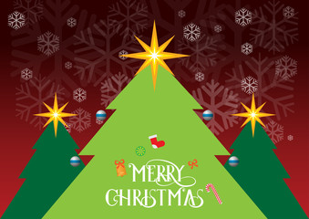 An image of a Christmas tree in a snowy background. Good for background, editing, cards, clothing prints, etc.