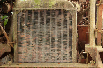 Old Farm equipment outdoors rusting
