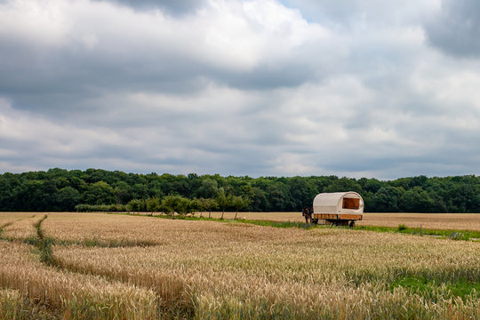 Reise mit dem Planwagen