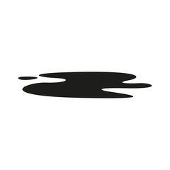 Puddle icon. Simple vector illustration