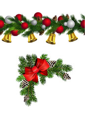 Vector Christmas Border decoration collection