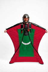 Maldives flag travel.