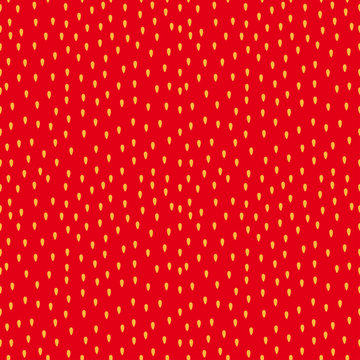 Vector strawberry texture. Seamless strawberry background.  