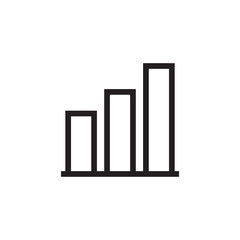 Chart bar icon vector isolated on background. Trendy infographic symbol. Pixel perfect. illustration EPS 10. - Vector.