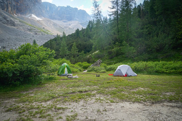 campeggio nella natura