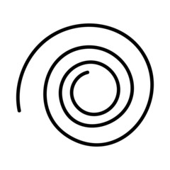 Vector hand drawn sketch design element. curly swish, swirl. Use for concept design