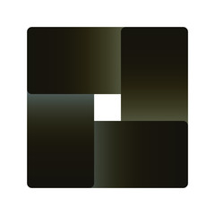 Abstract rectangle logo design