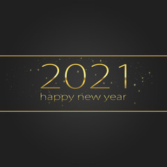 2021 Happy new year elegant graphic design. Happy new yea 2021 grey.