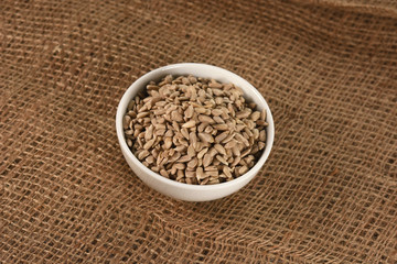 bowl with sunflower seed