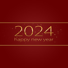 2024 Happy new year stylish graphic design