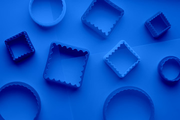 Classic Blue background. Colour of the year 2020. Trendy Classic Blue color.