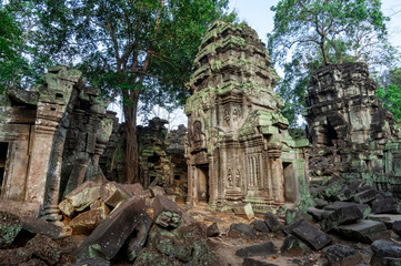 Fototapeta na wymiar Ta Prohm Temple Ruins