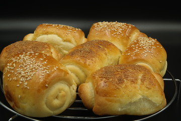buns on plate