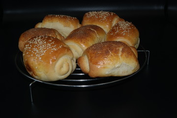 buns with poppy seeds