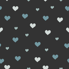 Heart Abstract Seamless Pattern. Modern Digital Design. Modern Fashion Scandinavian Style.