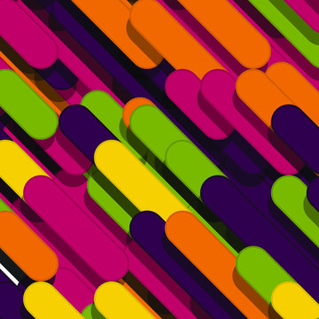Color Abstract Lines Rain Generative Art background illustration