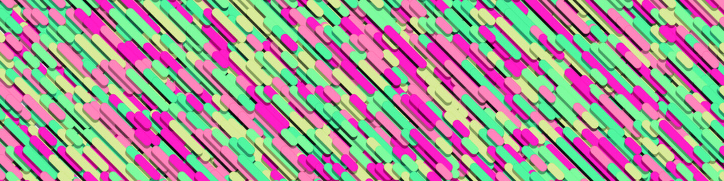 Color Abstract Lines Rain Generative Art background illustration