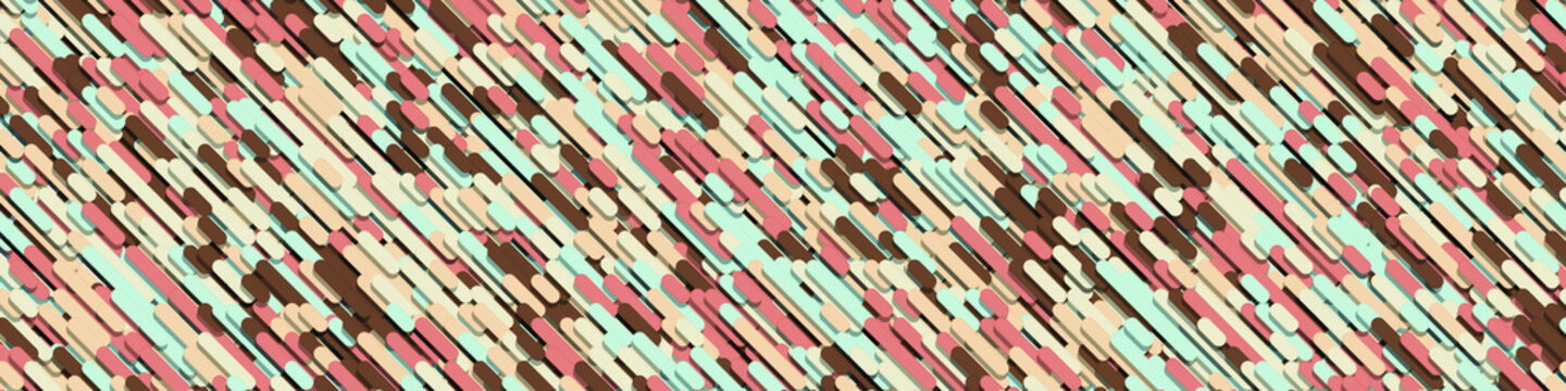 Color Abstract Lines Rain Generative Art background illustration