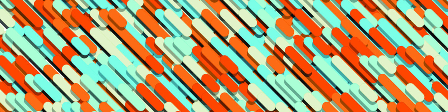 Color Abstract Lines Rain Generative Art background illustration