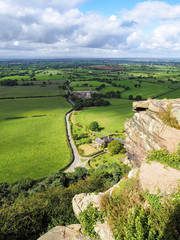 View of the Cheshire Countryside from Beeston Castle