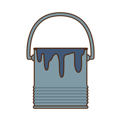 paint bucket icon, flat design