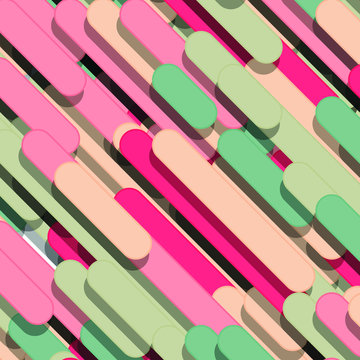 Color Abstract Lines Rain Generative Art background illustration