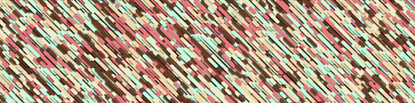 Color Abstract Lines Rain Generative Art background illustration