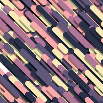 Color Abstract Lines Rain Generative Art background illustration