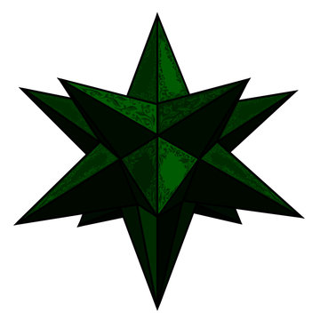 Green Moravian Star