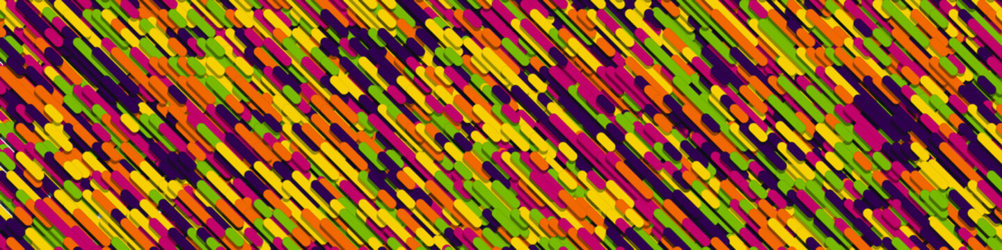 Color Abstract Lines Rain Generative Art background illustration