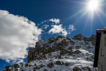 View of the Dolomites from the Pordoi Pass