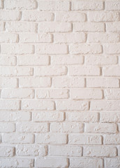 A white brick wall background vertical orientation