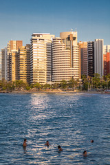 Fototapeta na wymiar Beaches of the city of Fortaleza in northeastern Brazil