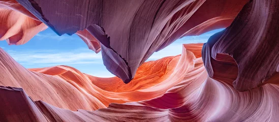 Foto op Plexiglas Panoramische abstracte achtergrond Canyon Antelope in de buurt van Page, Arizona, Amerika © emotionpicture