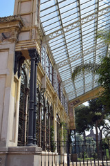 Large Old Derelict Iron Greenhouse in Public Park  3499-039