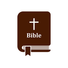 vector bible icon on a white background