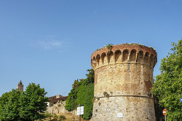 Fototapeta na wymiar Bastione San Francesco in San Gimignano
