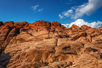 Fototapeta premium Rock wall at Red Rock Canyon in Nevada