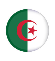 National Algeria flag, official colors and proportion correctly. National  Algeria flag. Vector illustration. EPS10. Algeria flag vector icon, simple, flat design for web or mobile app.
