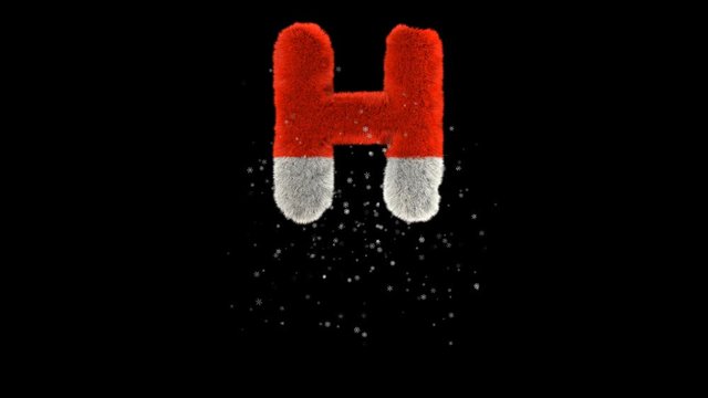 fun, holiday, winter, snow, hair, typography, typeface, u, v, w, x, symbol, fur, wool, alphabet, type, red, 3d, character, claus, white, christmas font, font, wild, illustration, set, abc, furry, fluf