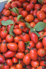 Photography of organic food, red hips