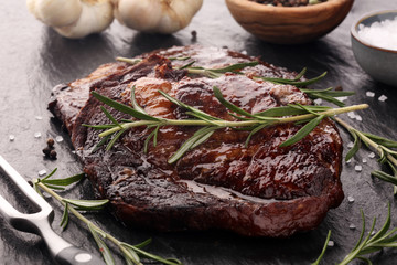 Barbecue Rib Eye Steak or rump steak - Dry Aged Wagyu barbecue Entrecote Steak